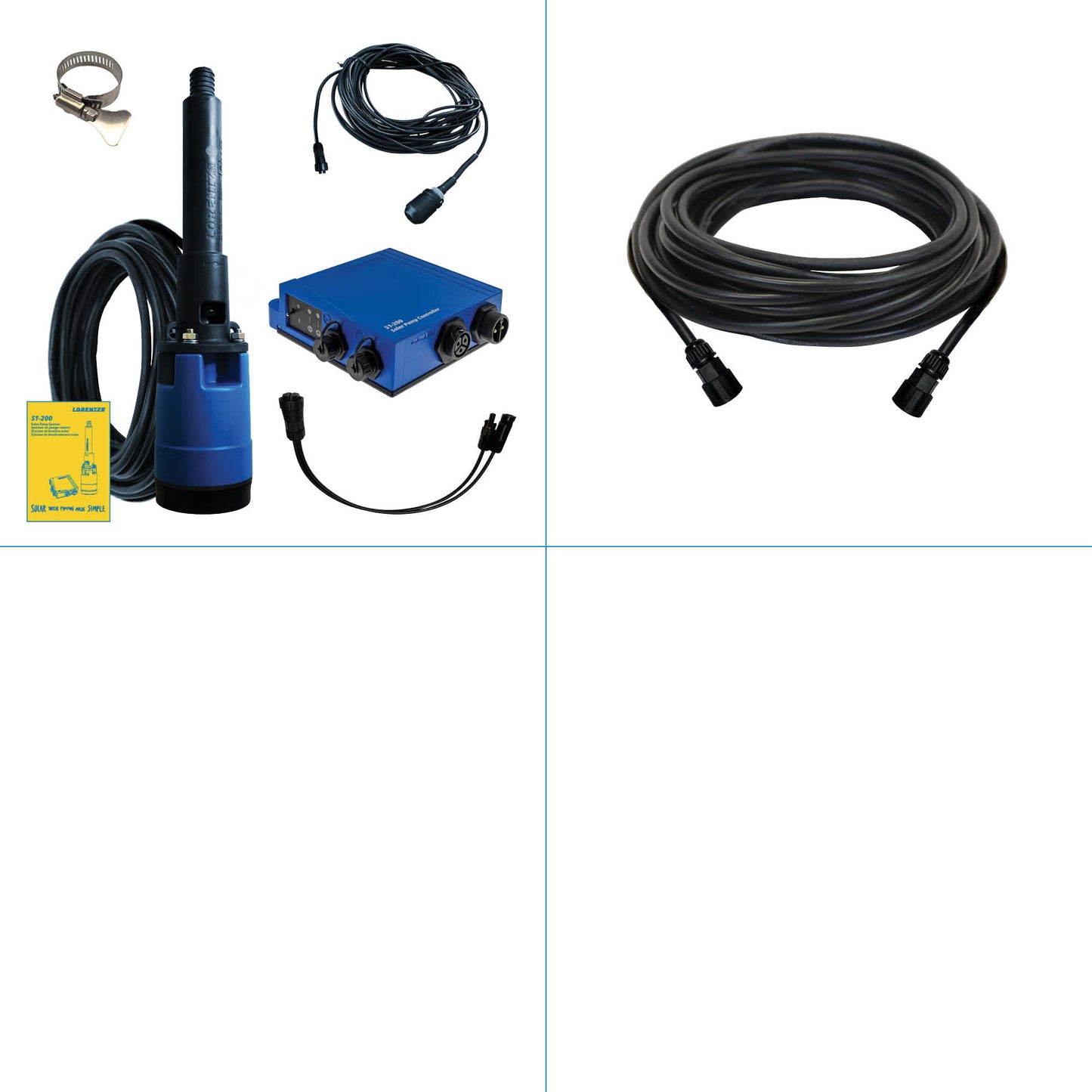 Solar Pump System S1-200 HR-07 // max. flow 2,900 USG/day, max. head 130 ft