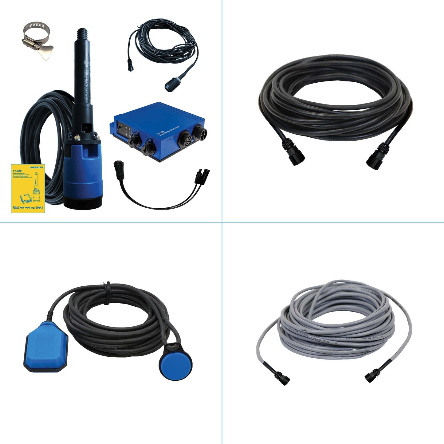 Solar Pump System S1-200 HR-07 // max. flow 2,900 USG/day, max. head 130 ft
