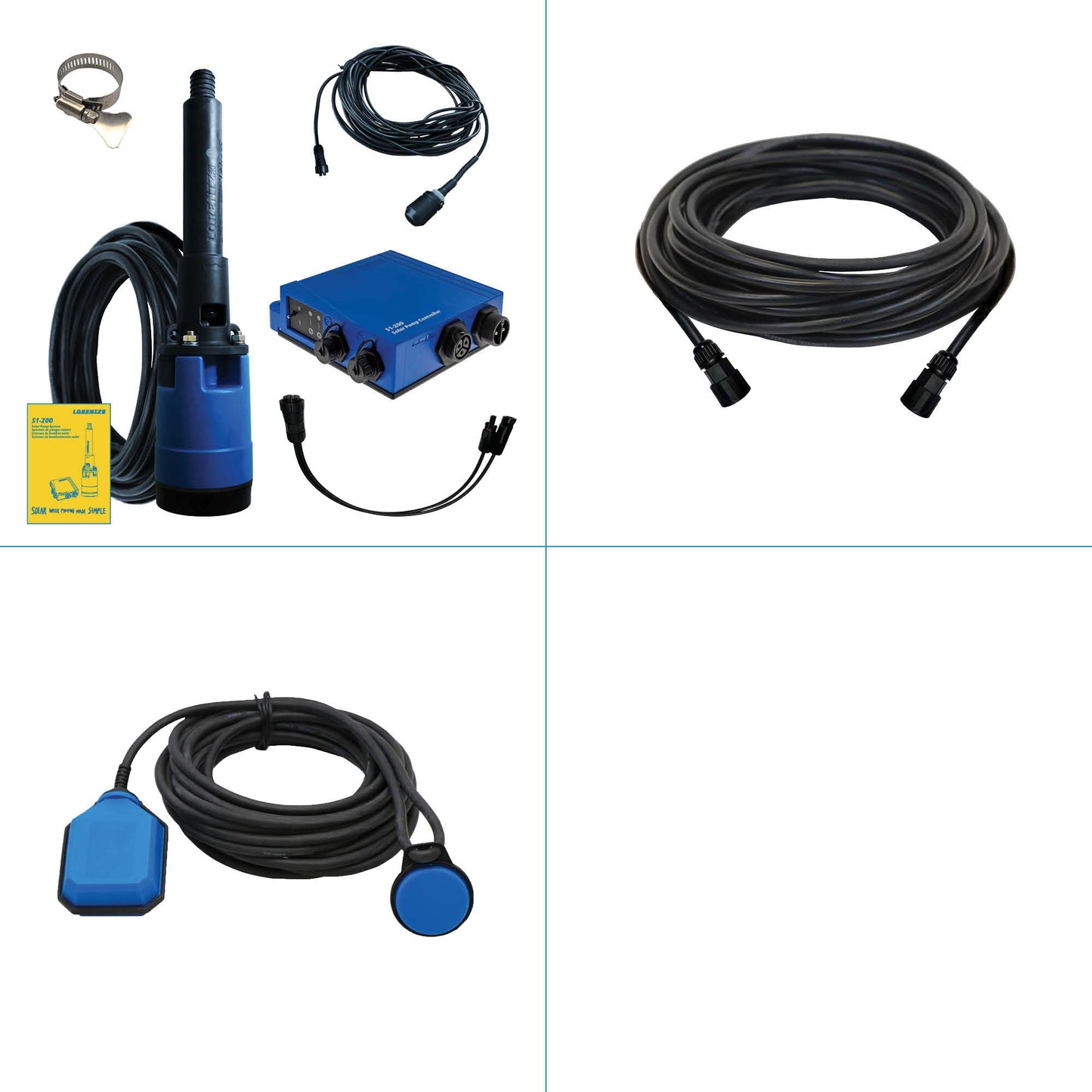 Solar Pump System S1-200 HR-07 // max. flow 2,900 USG/day, max. head 130 ft