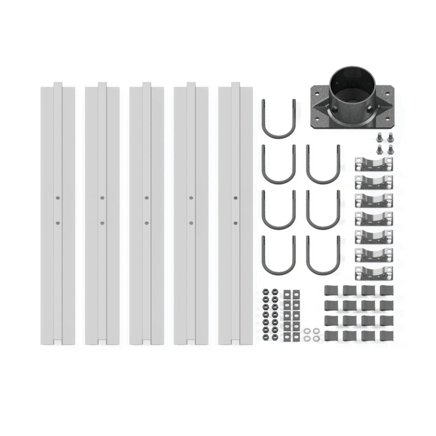 Heavy Duty Mounting Rack Kit // for 4 x LORENTZ 100 Wp modules
