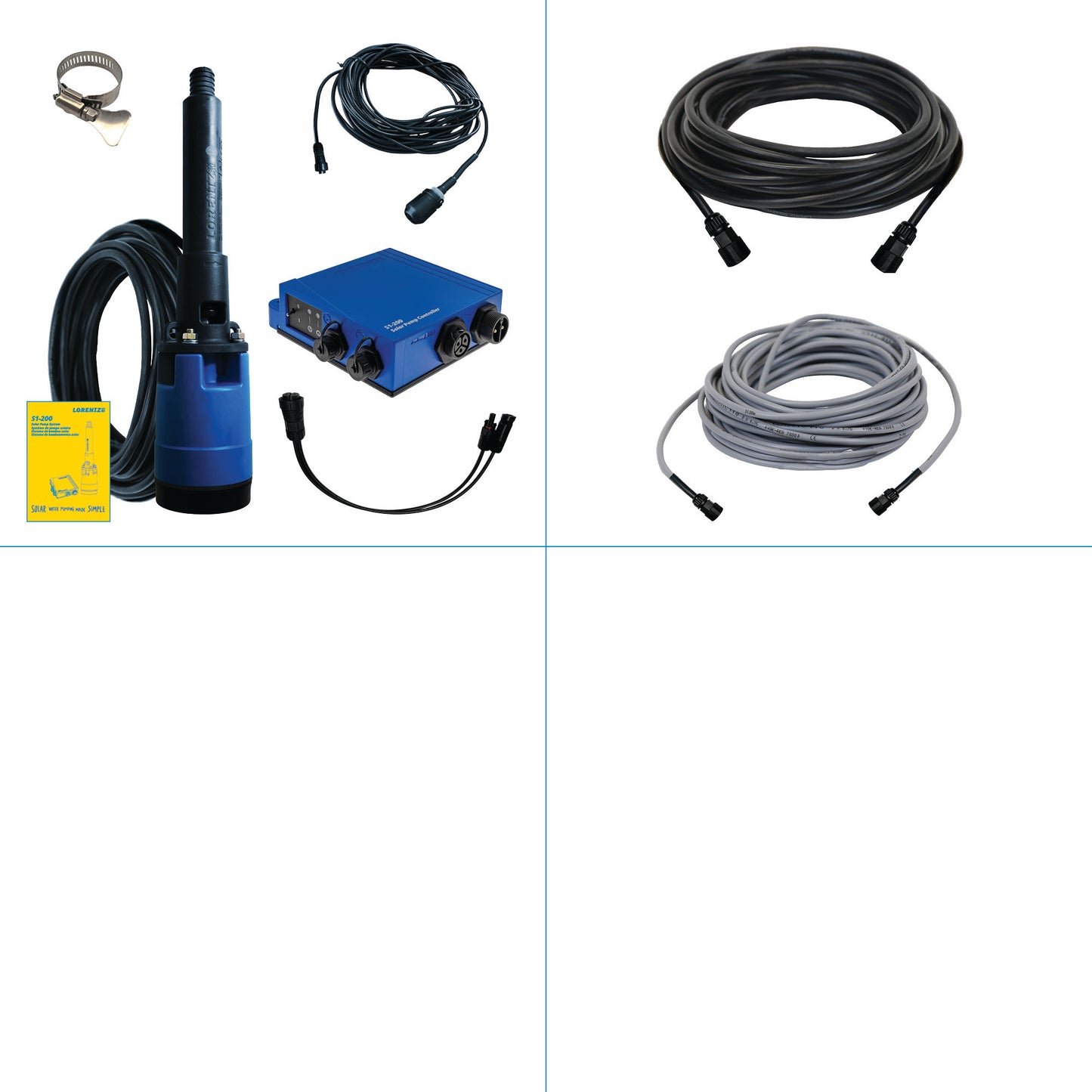 Solar Pump System S1-200 HR-07 // max. flow 2,900 USG/day, max. head 130 ft