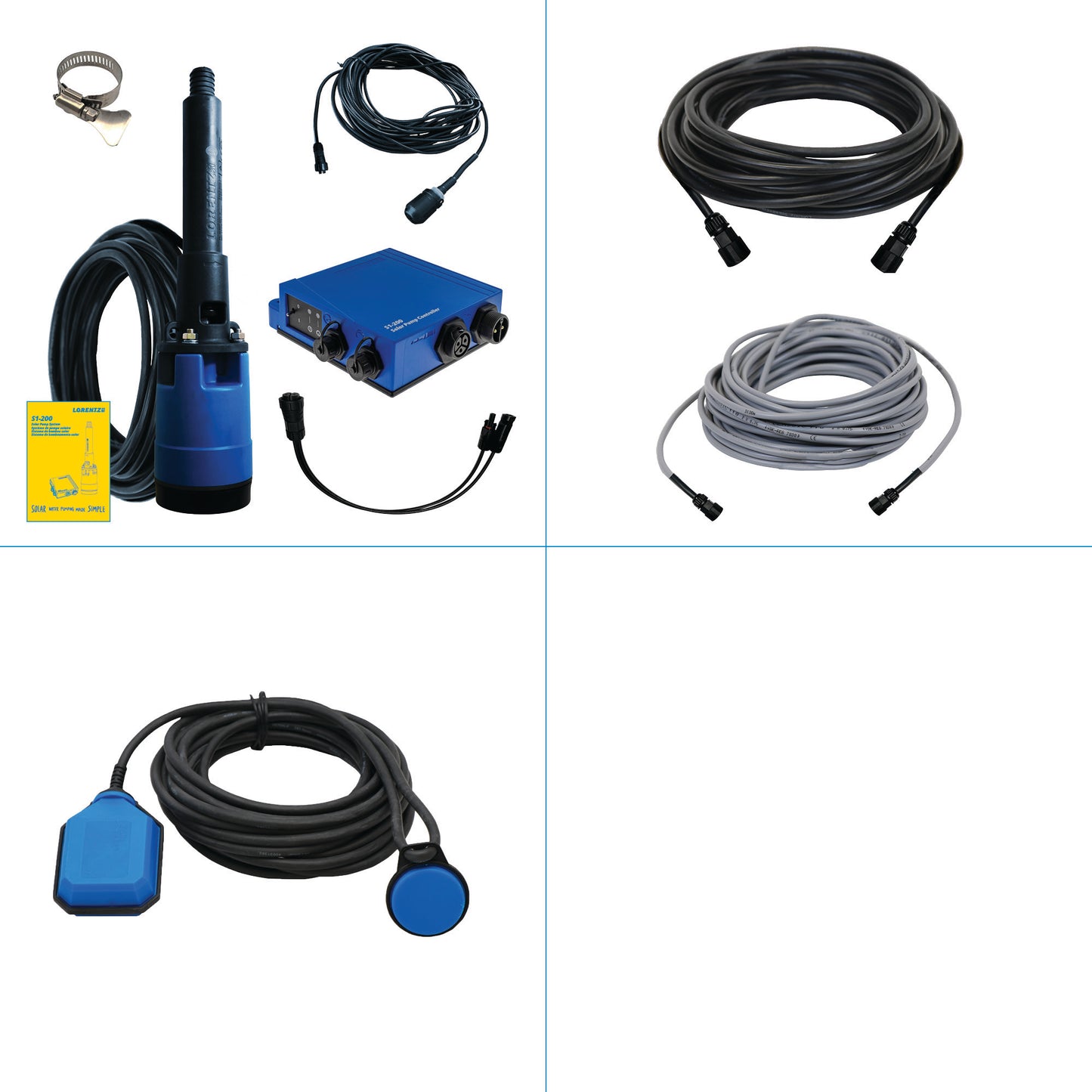 Solar Pump System S1-200 HR-07 // max. flow 2,900 USG/day, max. head 130 ft
