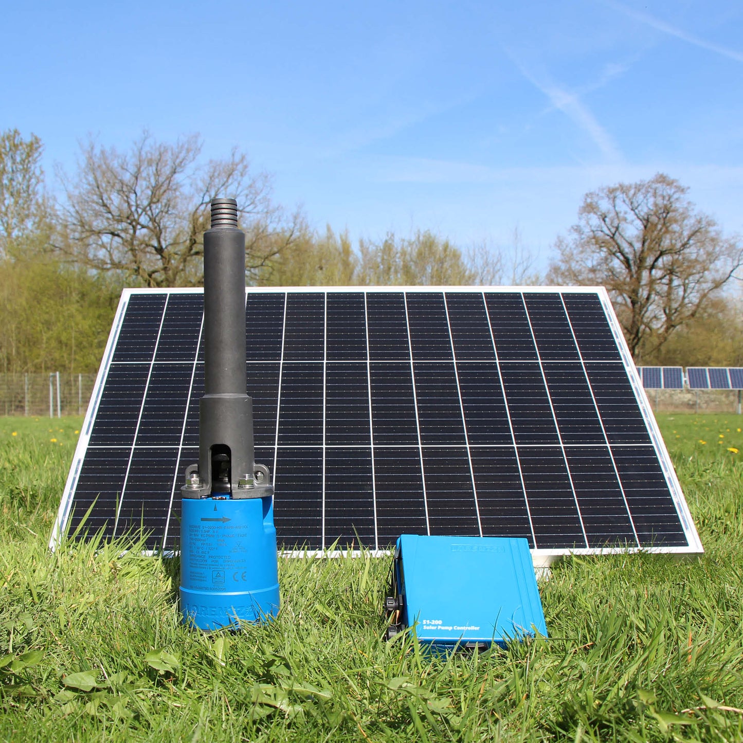 Solar Pump System S1-200 HR-07 // max. flow 2,900 USG/day, max. head 130 ft