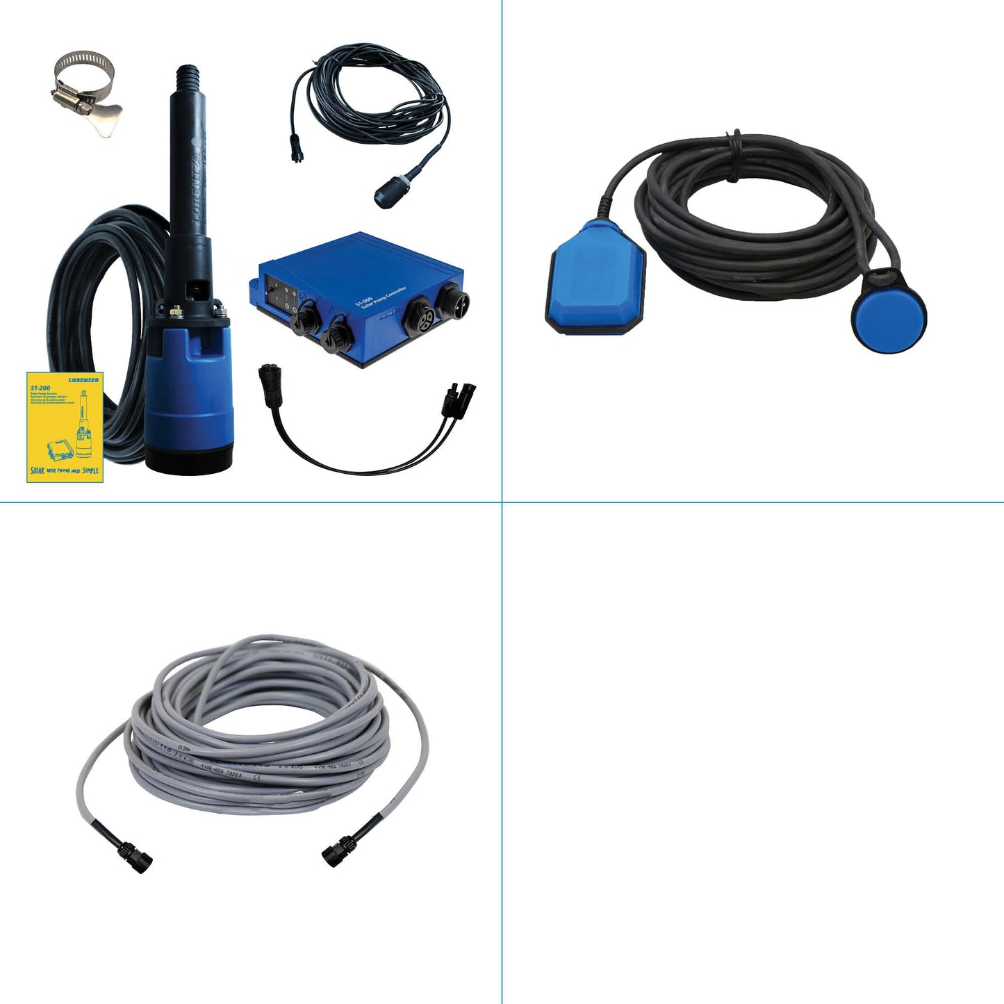 Solar Pump System S1-200 HR-07 // max. flow  2,900 USG/day, max. head 130 ft