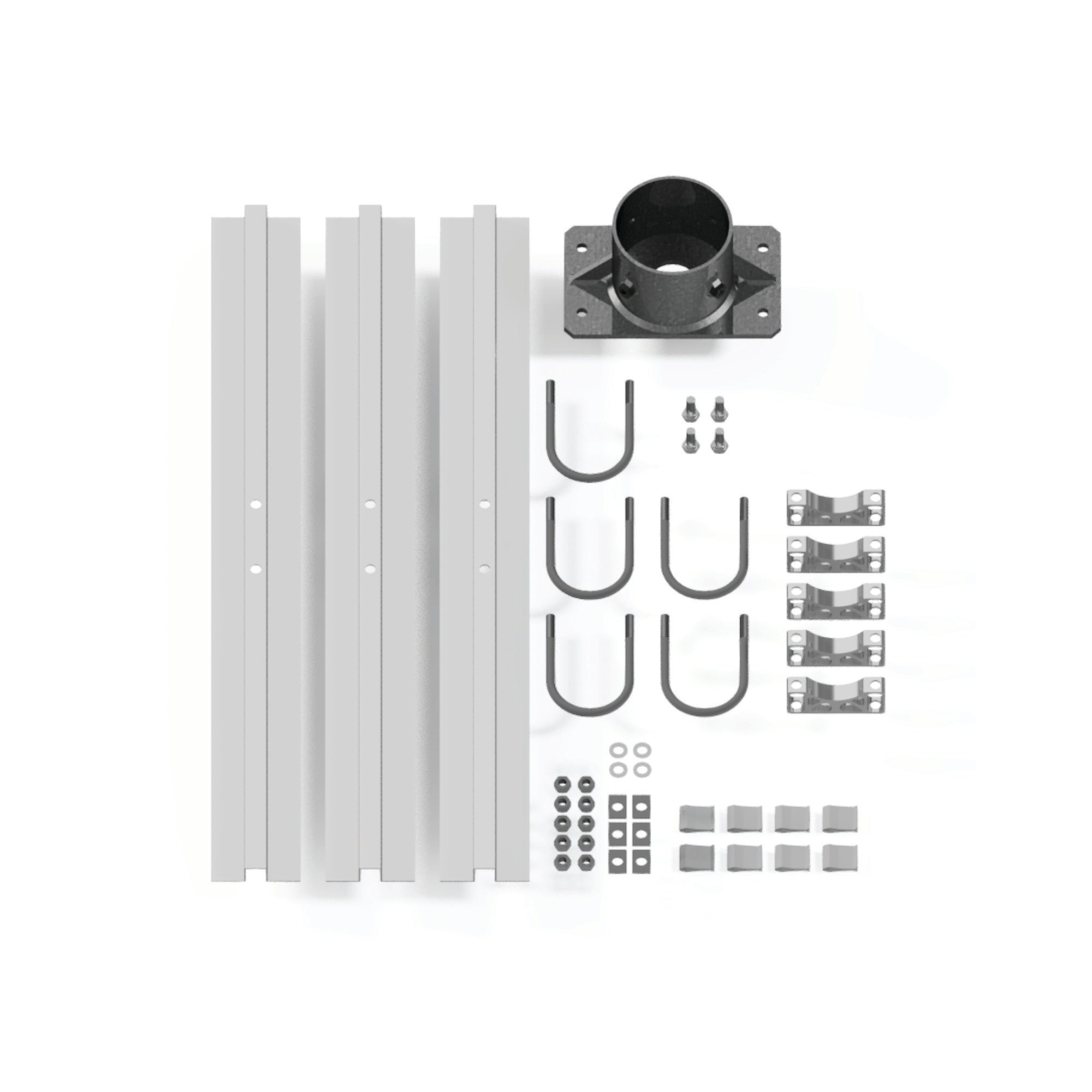 Integrated Pump Rack Heavy Duty Mounting Rack Kit // for 2 x LORENTZ 100 Wp modules ...