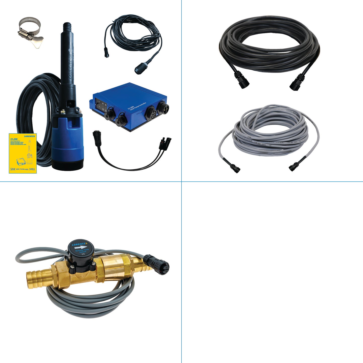 Solar Pump System S1-200 HR-07 // max. flow  2,900 USG/day, max. head 130 ft