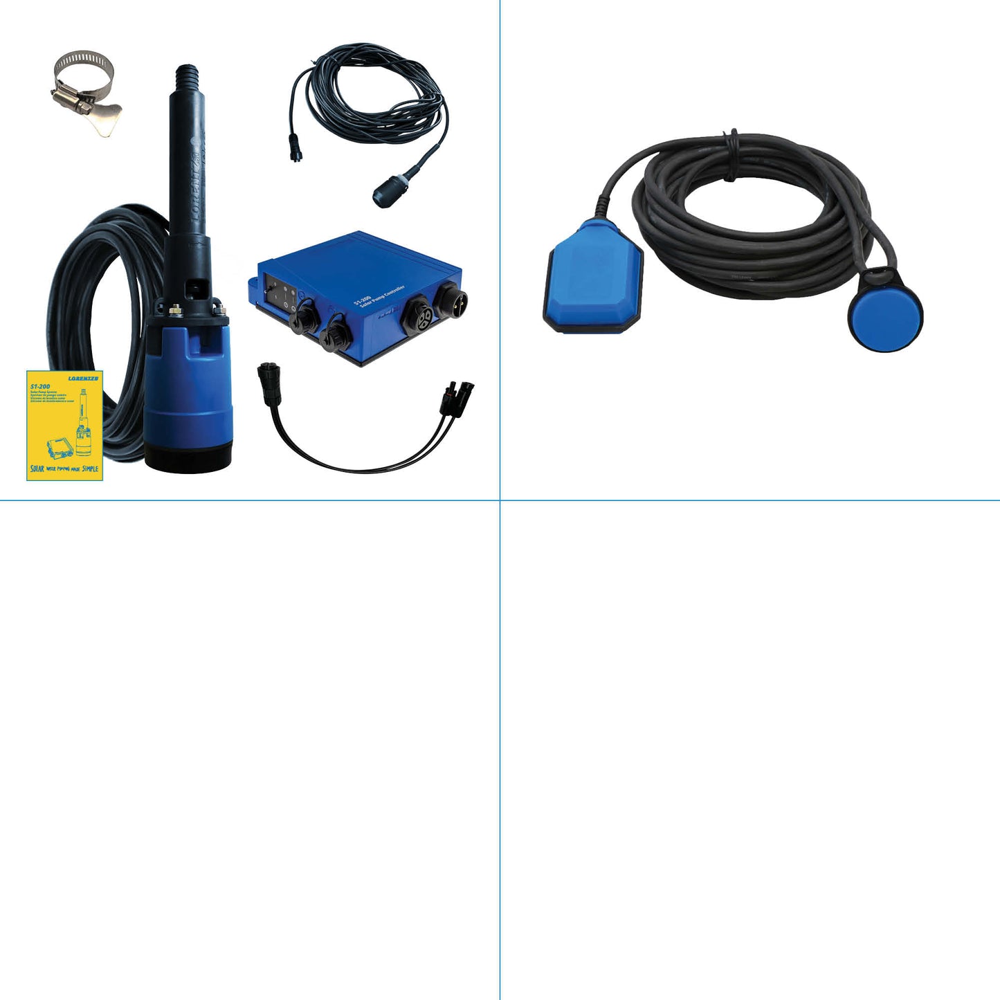 Solar Pump System S1-200 HR-14 // max. flow 4,750 USG/day,  max. head 100 ft